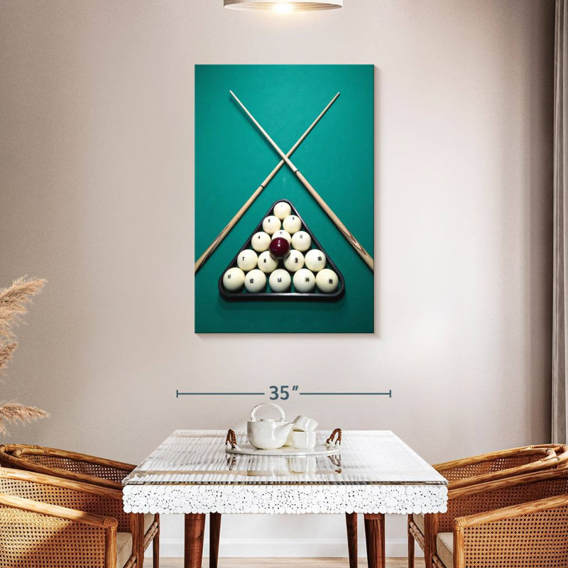 Billard russe, H 45 po x l 30 po