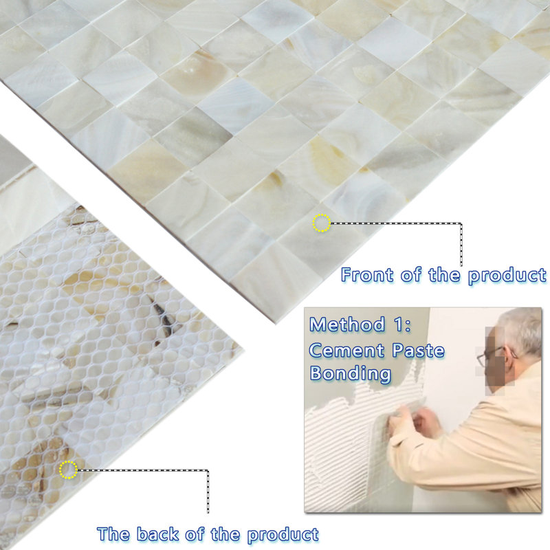 tuile en nacre, 1 sheet