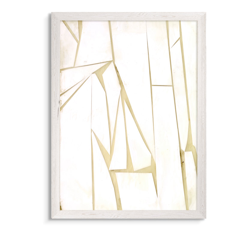 « antiqueed shards ii » par paul cezanne-photo, reproduction d’art encadrée, H 16 po x l 22 po x P 1 po, Cadre de toile blanc