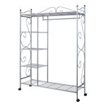 Home Storage Solutions 48'' Solid Wood Clothing Rack