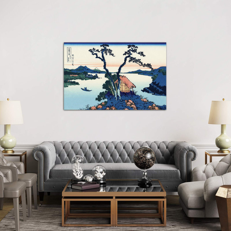 Lake Suwa In The Shinano Province, C.1830 by Katsushika Hokusai - Print on Canvas, 152.5 cm H x 101.5 cm W x 3.175 cm D