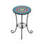 Table d'appoint avec tablette inférieure ouverte