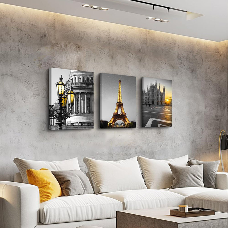 3 Piece Wrapped Canvas Set