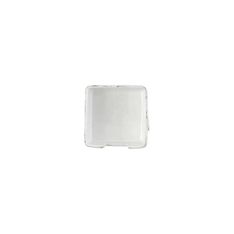 Melamine Lastra White Napkin Holder, 3.25" H x 6" W x 6" D