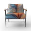 Fauteuil d'appoint Frostal Boho Feather-1703590391