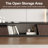Modern Extendable TV Stand For Tvs Up To 85" And Larger With 3 Storage Drawers And Unique Design Open Shelf