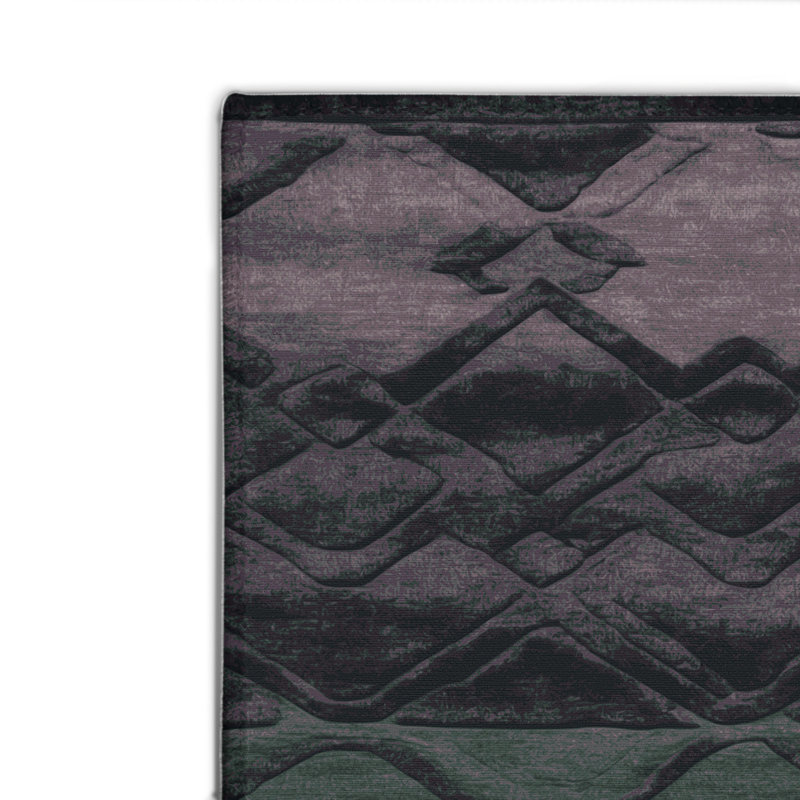 Tapis gris intérieur et extérieur Trellis, Rectangulaire 2 pi x 3 pi