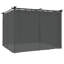 Gazebo With Curtains Steel-83788632-83788646