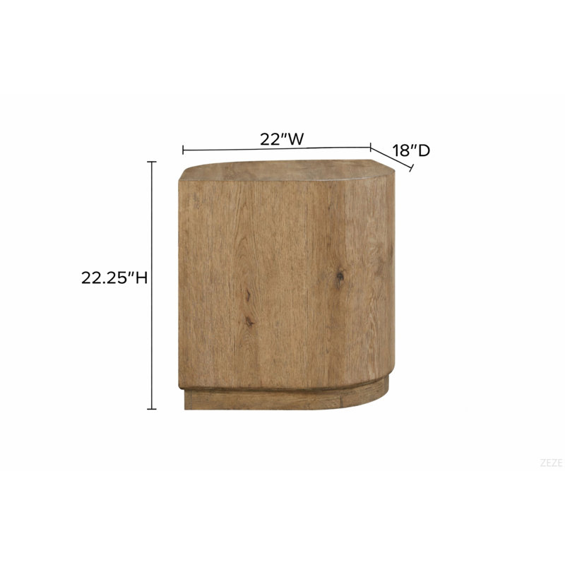 Table d'appoint English Knotty Oak