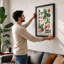 Strawberry Study Botanical - Framed Print-173417967-173417974