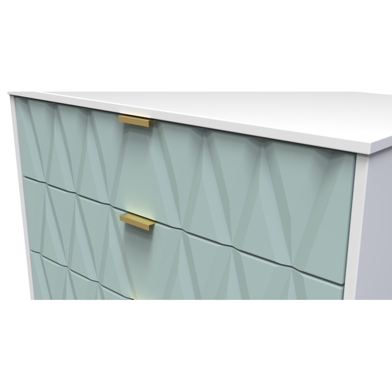 Baturhan 77cm W 3 - Drawer Chest of Drawers, Blue