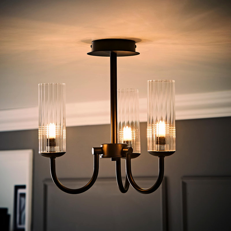 Alaizha 3 - Light Chandelier, Matte Black