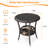 Patio Round Wicker Side Table-1141730919