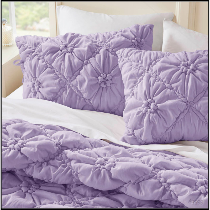 Ensemble d'édredon très grand 3 pièces, Purple