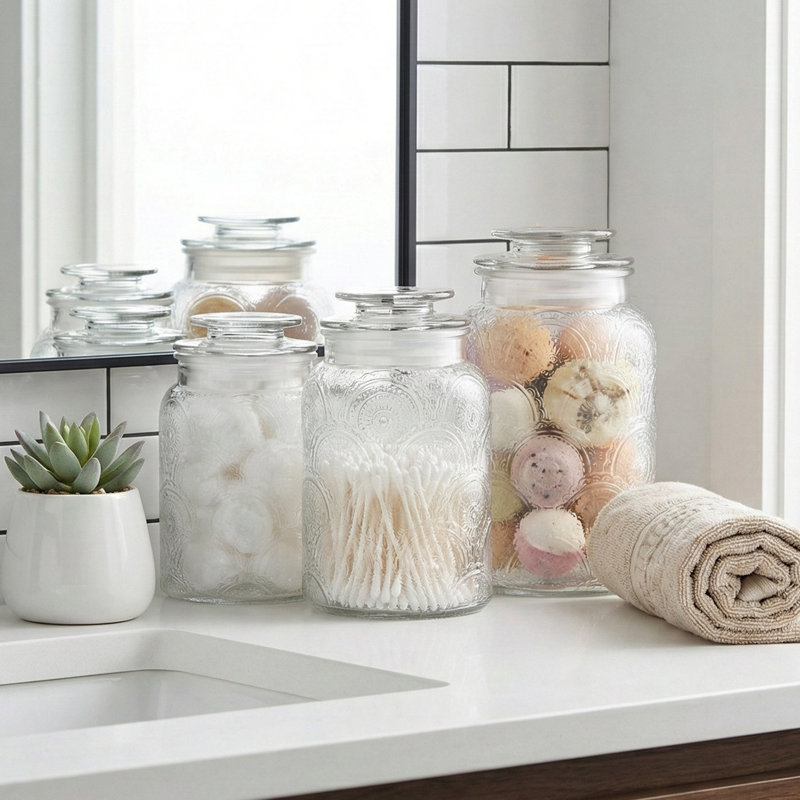 Glass Canister - Set of 3