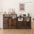 Dark-coffee Solid Wood Sideboard
