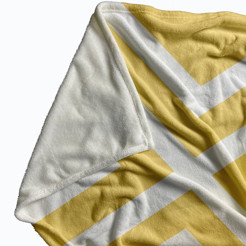 Zadie Geometric Blanket, Yellow