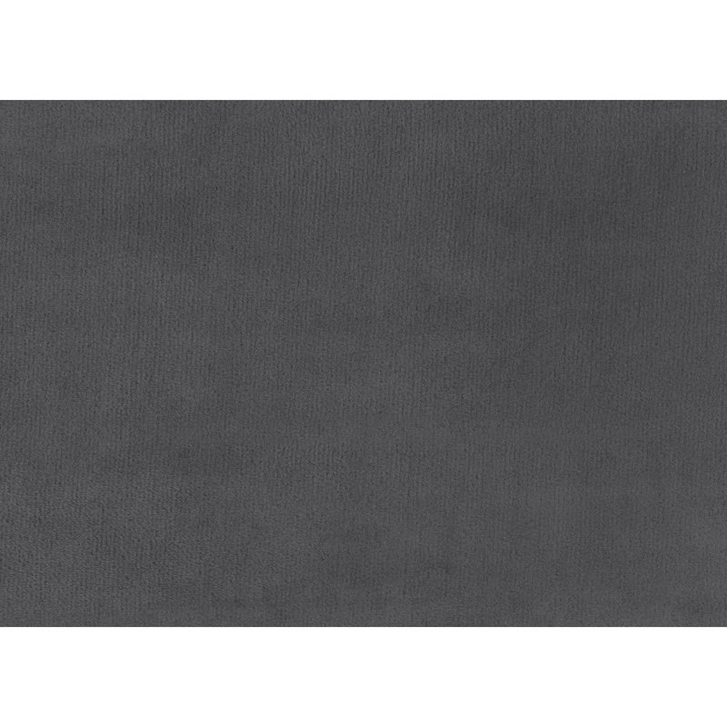 Canapé-lit simple à dossier rembourré 71,5 po, Velours gris foncé