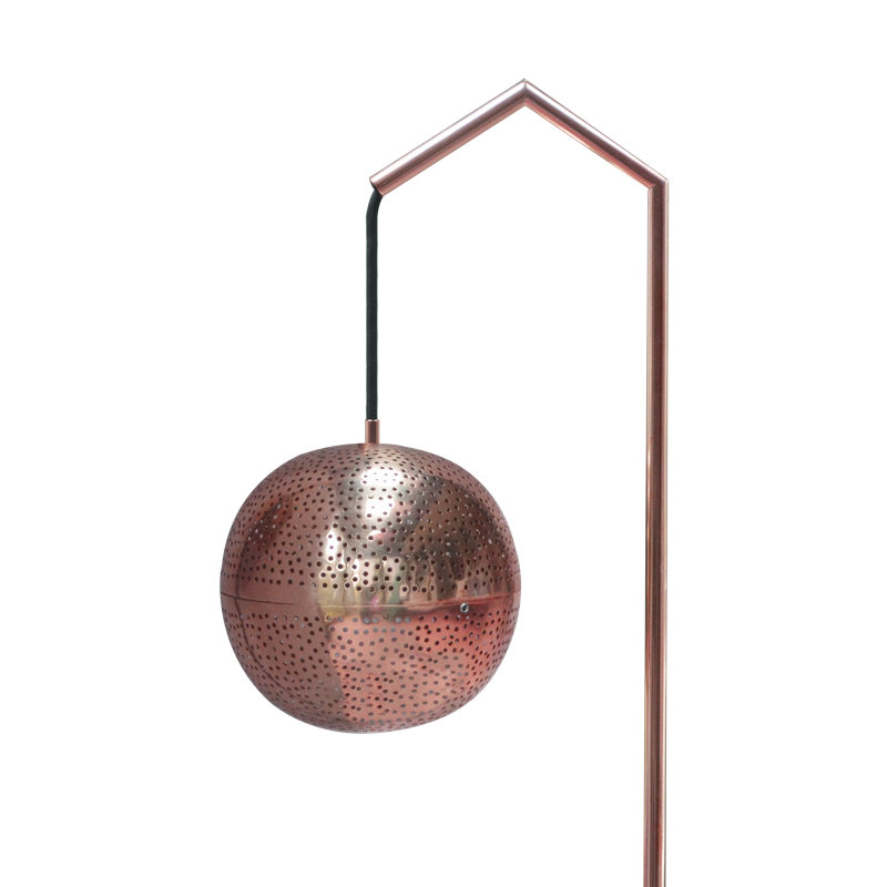 Lampe sur pied Amur Arc, Cuivre, Cuivre