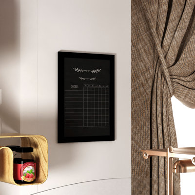 Flash Furniture Yes Porcelain Wood Chalkboard