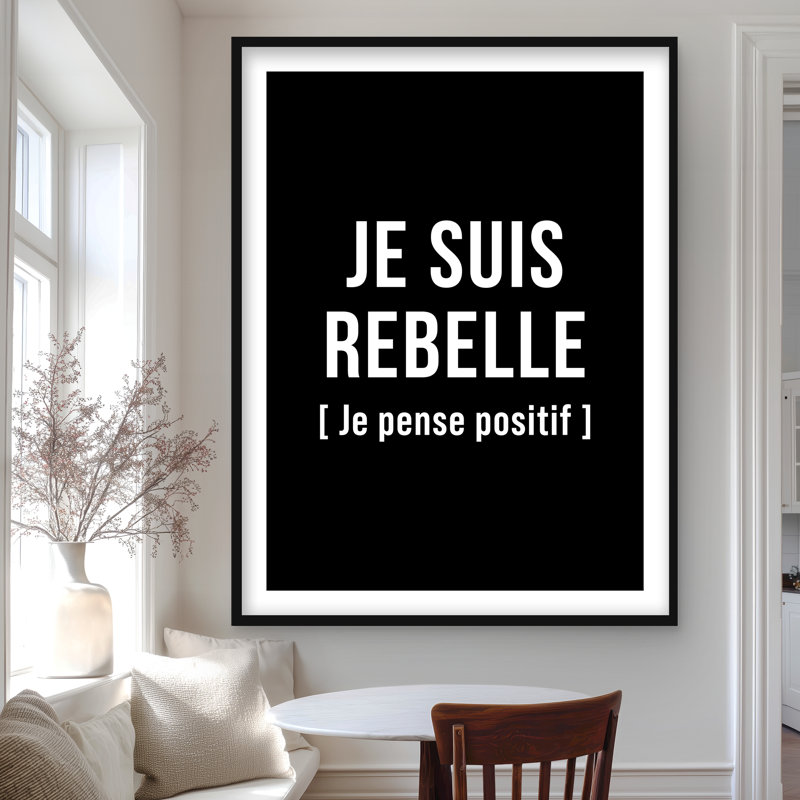 I'm rebellious - Shapes Office Framed Matted Print Decor