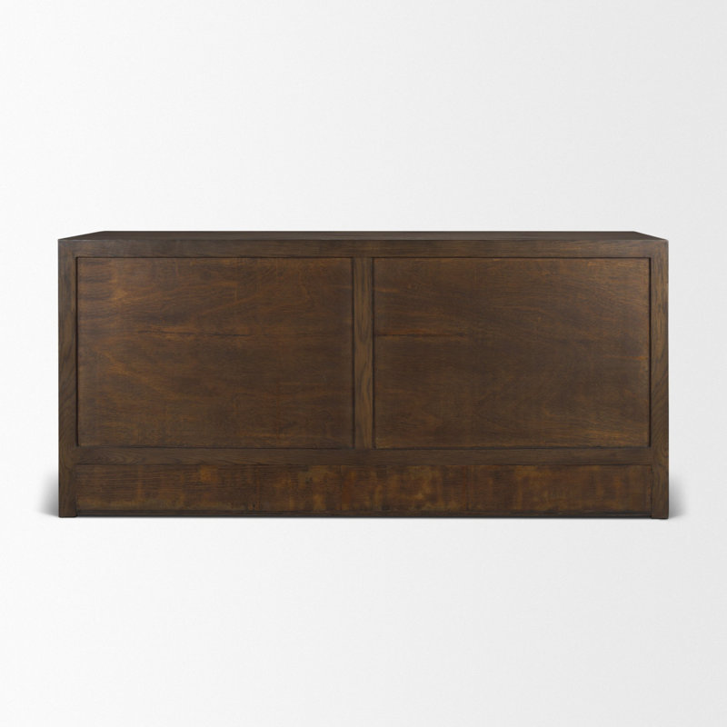 Commode 6 tiroirs elford, Marron foncé