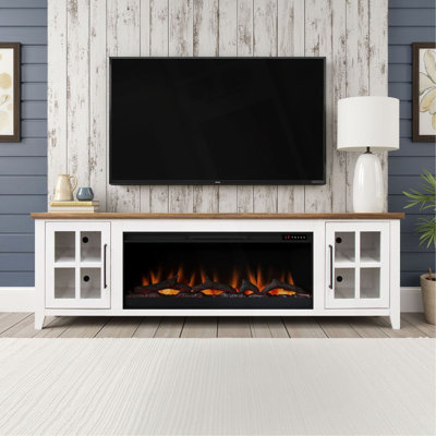 Providence 83 inch Fireplace TV Stand, For TVs up to 95 inches, Minimal Assembly Required