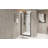 28"X 72" Pivot Shower Door Aluminum Frame, Half Frame ,1/4"(6Mm) Tempered Glass Explosion Proof Film,Stainless Steel Handle-114613238