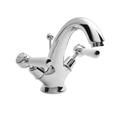 Solid Brass Mono Basin Mixer with Waste