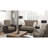 Beige/brown Pu Chenille Armchair With Efficient Storage Solution Versatile Feature