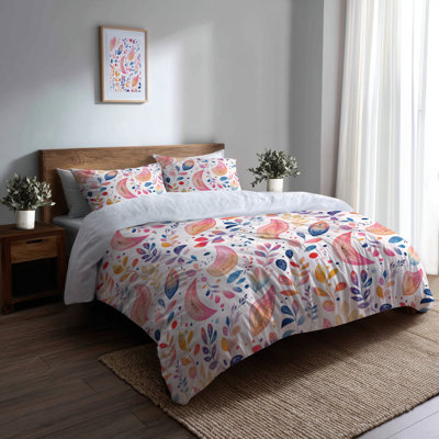 Ensemble de housse de couette et de coussins French Summer Glam Paisley