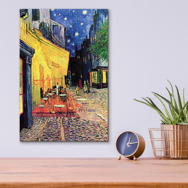 «Cafe Terrace At Night» par Vincent Van Gogh, H 16 po x l 12 po x P 0,13 po