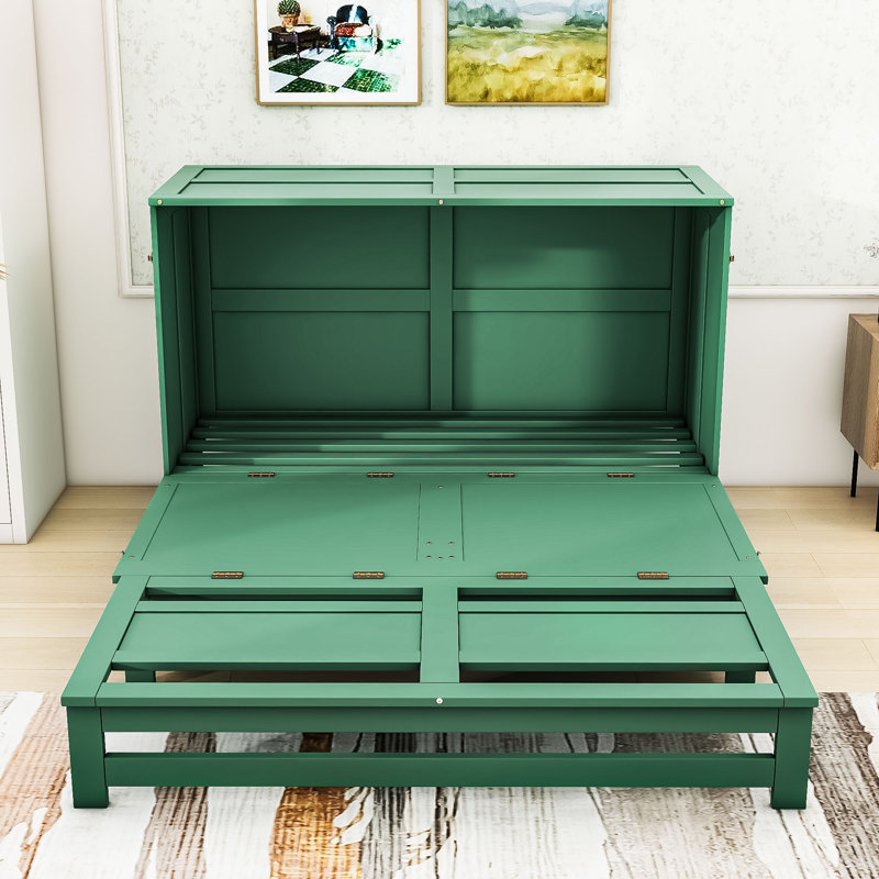 Queen Murphy Bed with Built-In Charging Station and Drawer