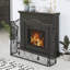 Almore 3 Panel Metal Fireplace Screen
