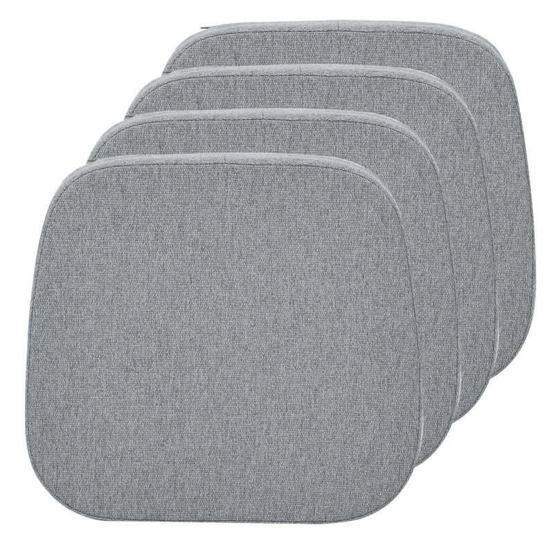 Indoor 1.5'' Dining Chair Seat Cushion, Light Gray