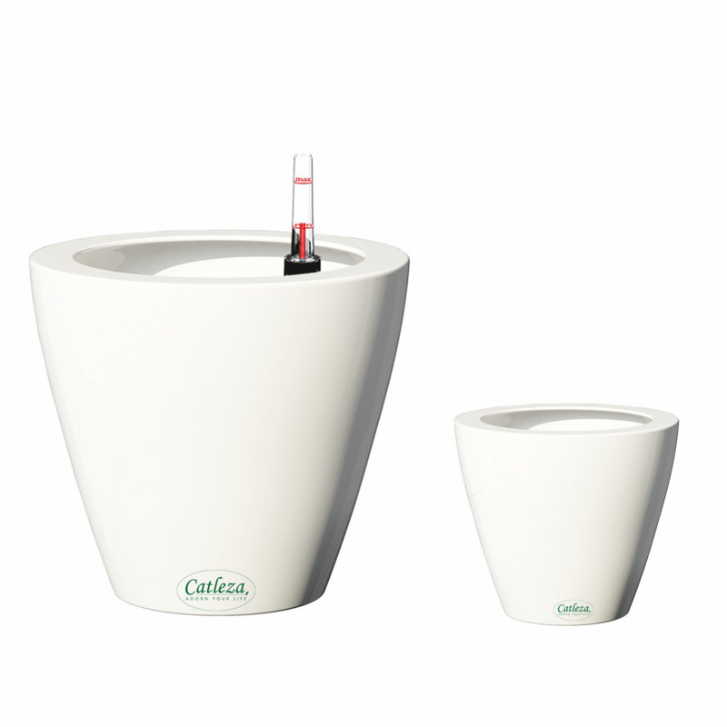 2-Pack Smart Self-watering Planter Pot, White