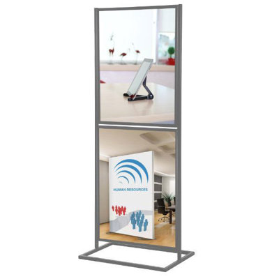 Metal Info Board with 2 Tier
