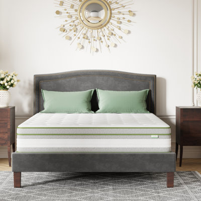 Home 12" Medium Gel Memory Foam Hybrid Mattress