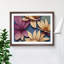 Blooming Flowers Art Deco - Single Picture Frame Print-739123810-739123811