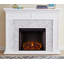Hilmar White Electric Fireplace with 4700 BTU-2049024789