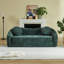Canapé inclinable convertible courbé de 86 pouces, canapé-lit pliant sans cadre 2 en 1 avec base coulissante et siège profond, canapé inclinable en chenille à deux places, aucun assemblage requis-1845878111