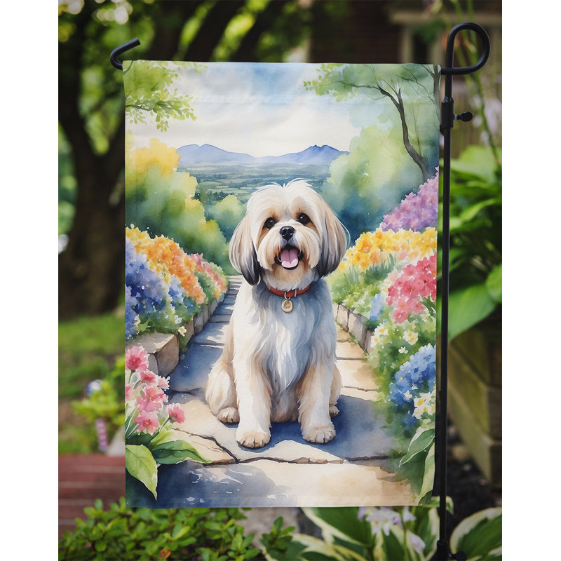 Drapeau de jardin en polyester à double face H 15,5 po x l 11,25 po Hewie