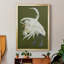 Toile encadrée de qualité supérieure Heron Plumage II - prête à être accrochée-706314212-706314215