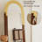 Mid-Century Arched Solid Wood Full-Length Mirror-455238393
