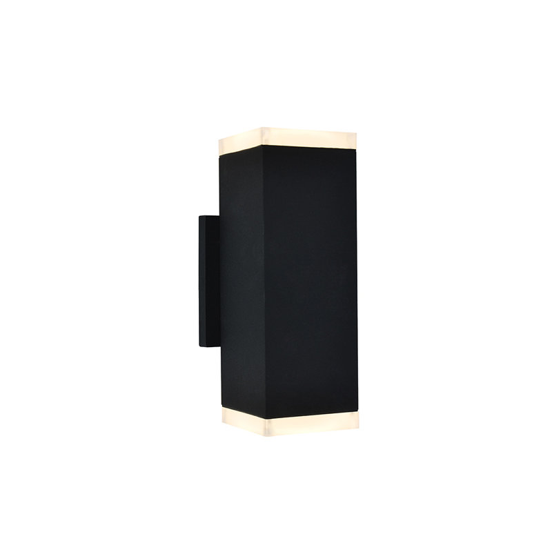 Wall Light, 10" H x 3.5" W x 4.7" D, Black