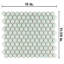 Feuille de mosaïque en porcelaine nid d'abeille 1 "x 1" Hudson