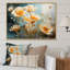«Peach Buttercups Romantic Impression III», reproduction d'art sur toile-137741576-137741579