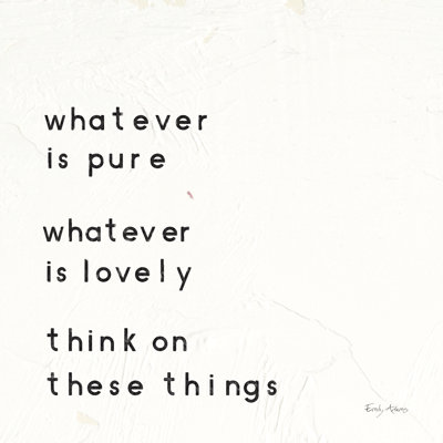 Words Of Encouragement IV by Emily Adams - Wrapped Canvas Print