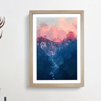 Ravine to the Clouds in Abstract - Picture Frame Painting Print