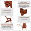 Chaise Adirondack pliante en plastique Tranquilo Depot-70080767